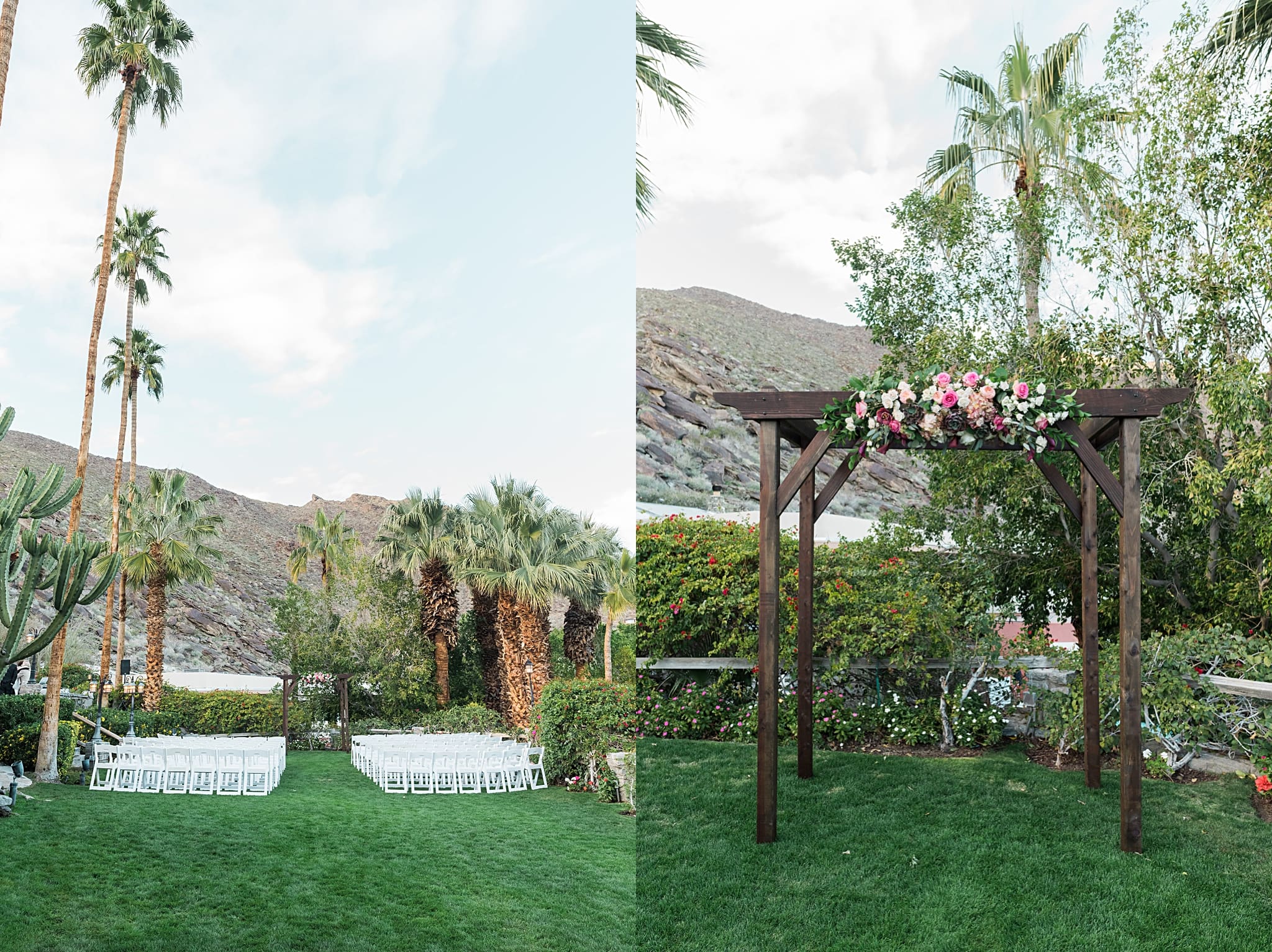 january wedding at spencers in palm springs