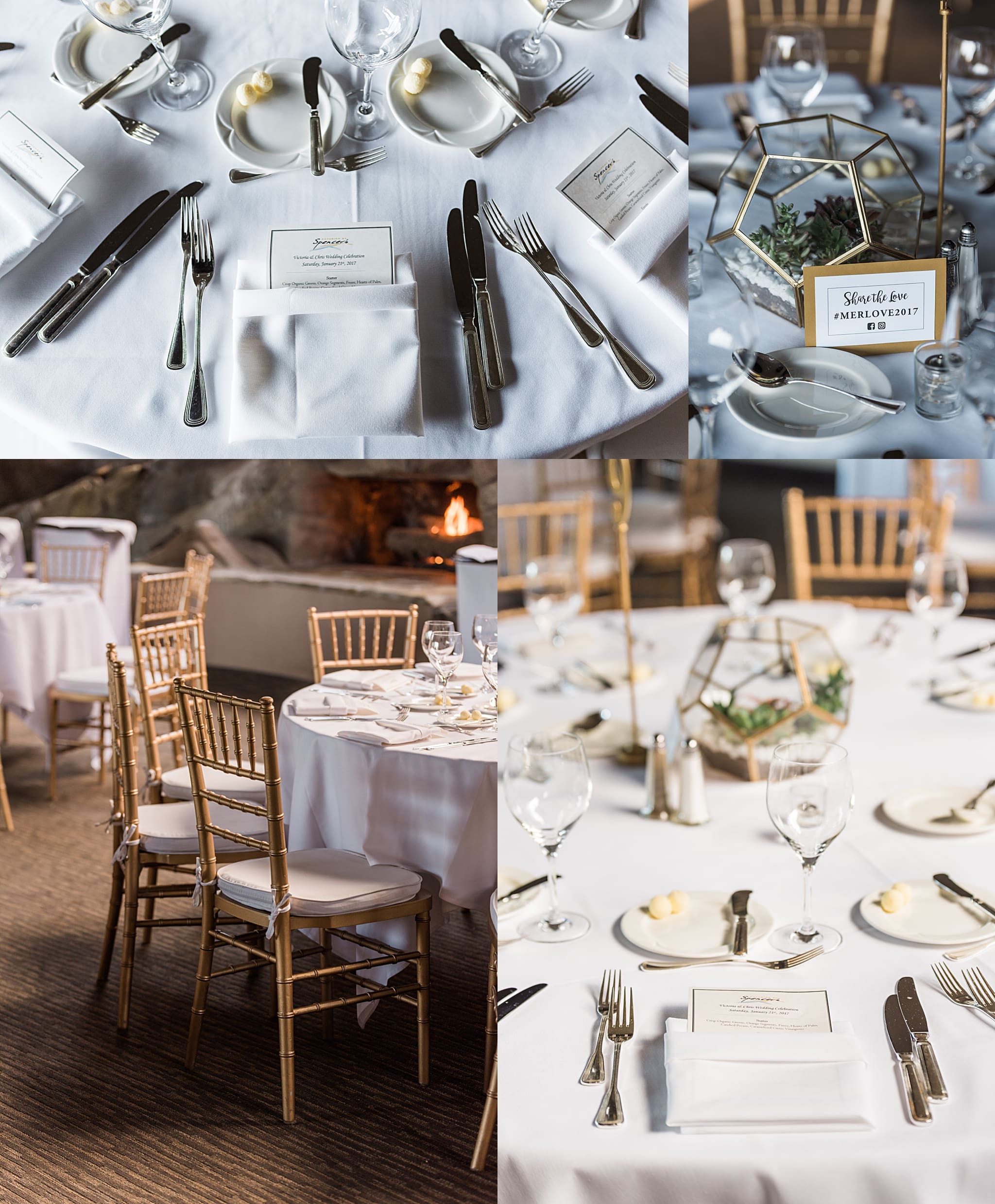 spencers restaurant wedding reception details