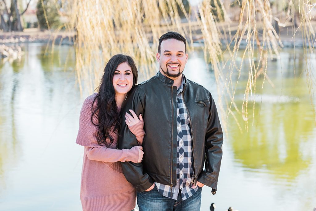 engagement photos at monument valley park colorado springs