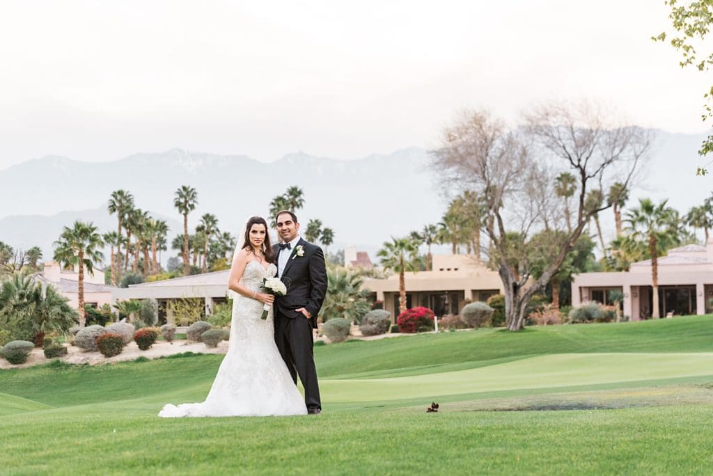 golf course wedding portraits