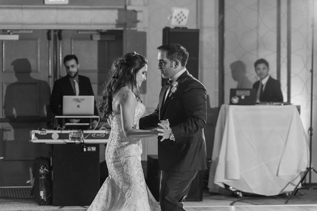 ocf black and white first dance photos