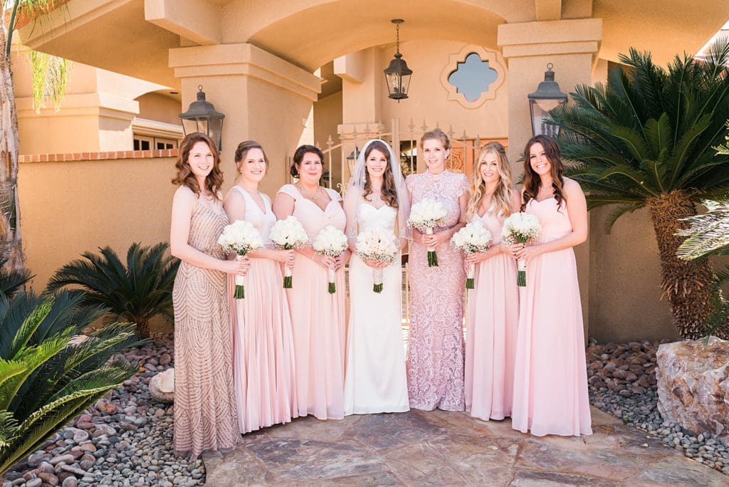 pink bridesmaids party