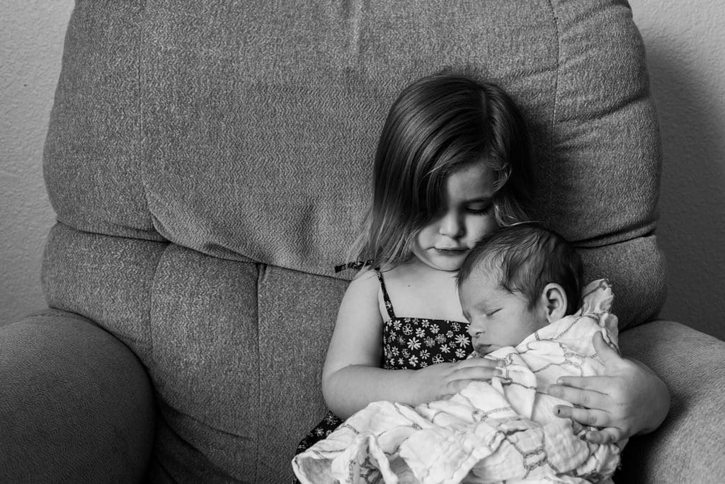quiet moments with two babies