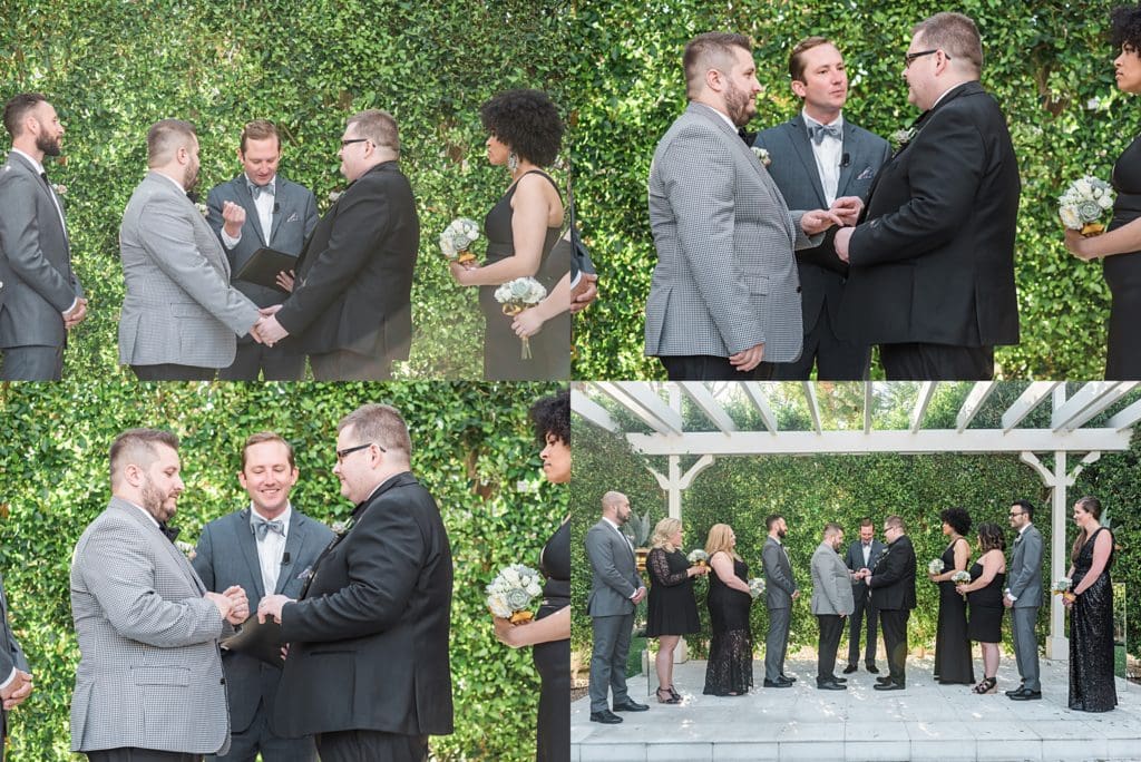 outdoor wedding at the riviera hotel in palm springs