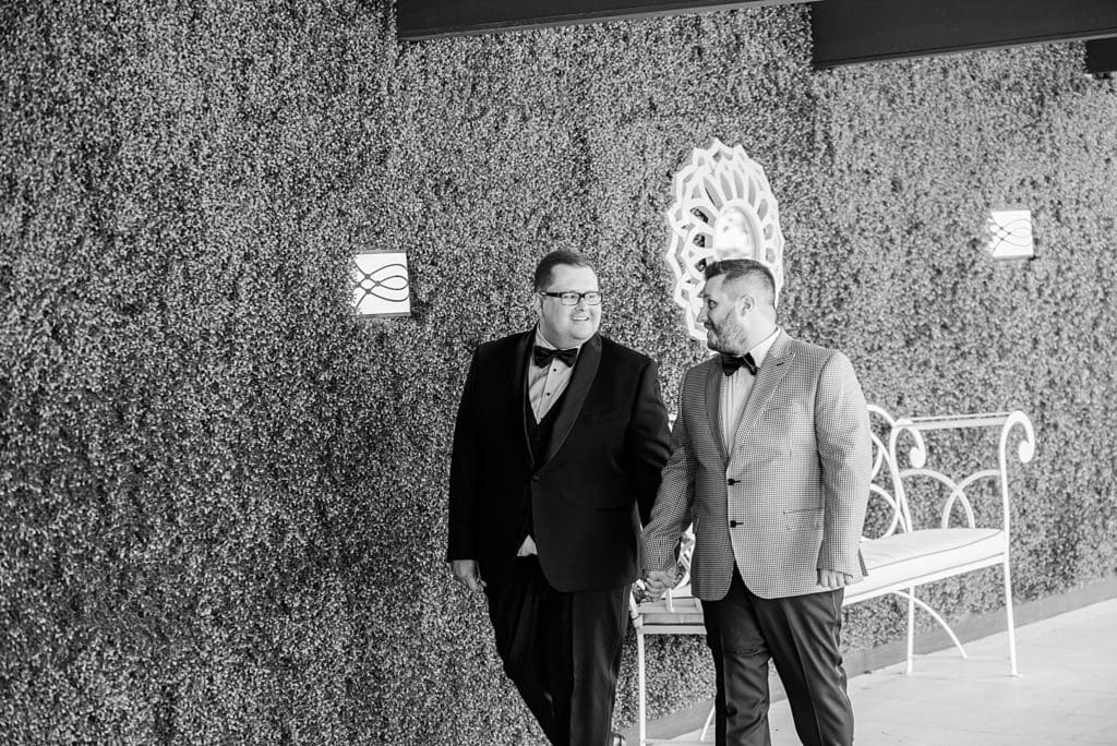 two grooms at the rivera in palm springs