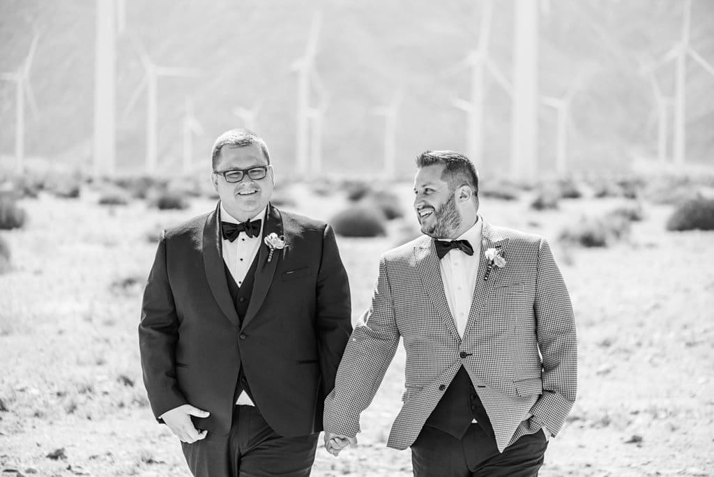wedding photos at the palm springs windmills