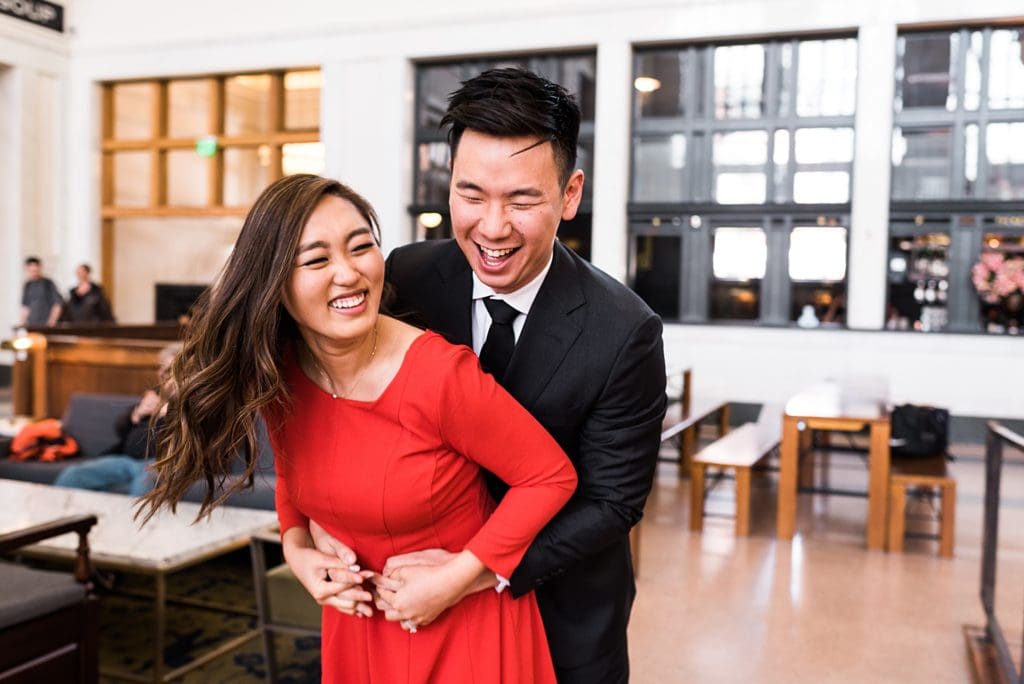 Union Station Engagement Session in Denver