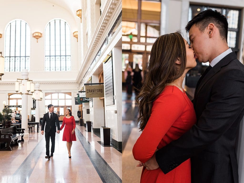 Union Station Engagement Session in Denver