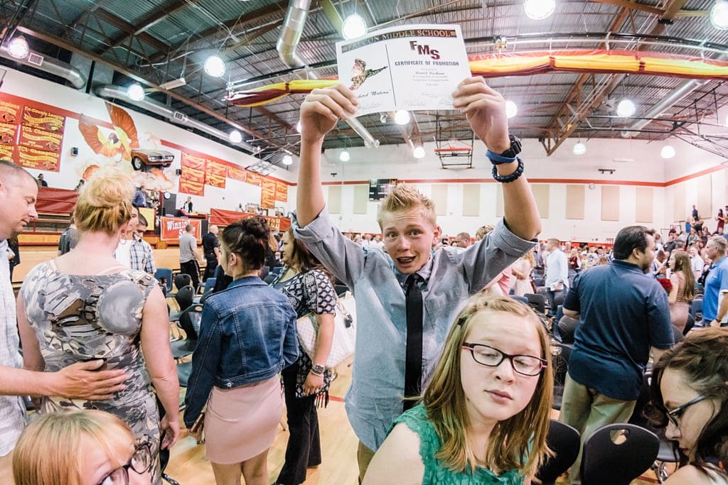 Falcon middle school graduation ceremony