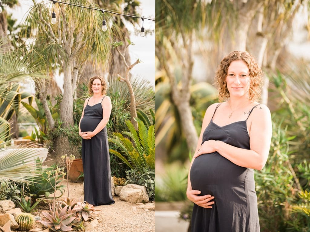 fallbrook maternity photos at home in backyard