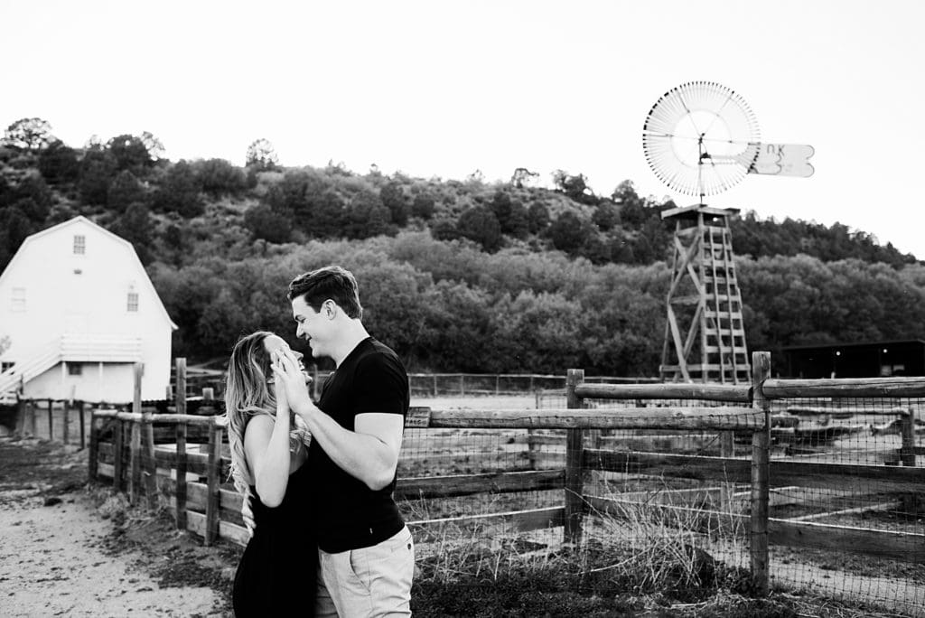 Rock Ledge Ranch Farmhouse engagement session in Colorado Springs