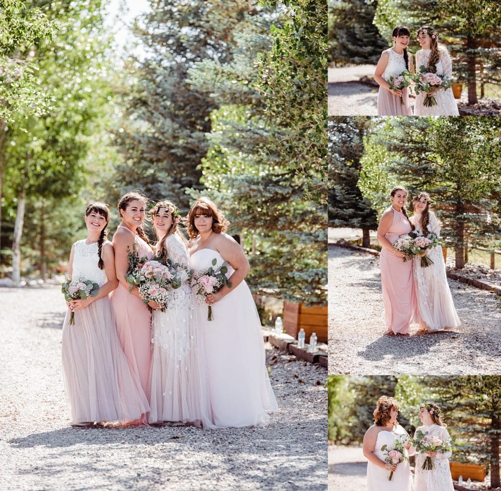 boho mountain bridesmaids