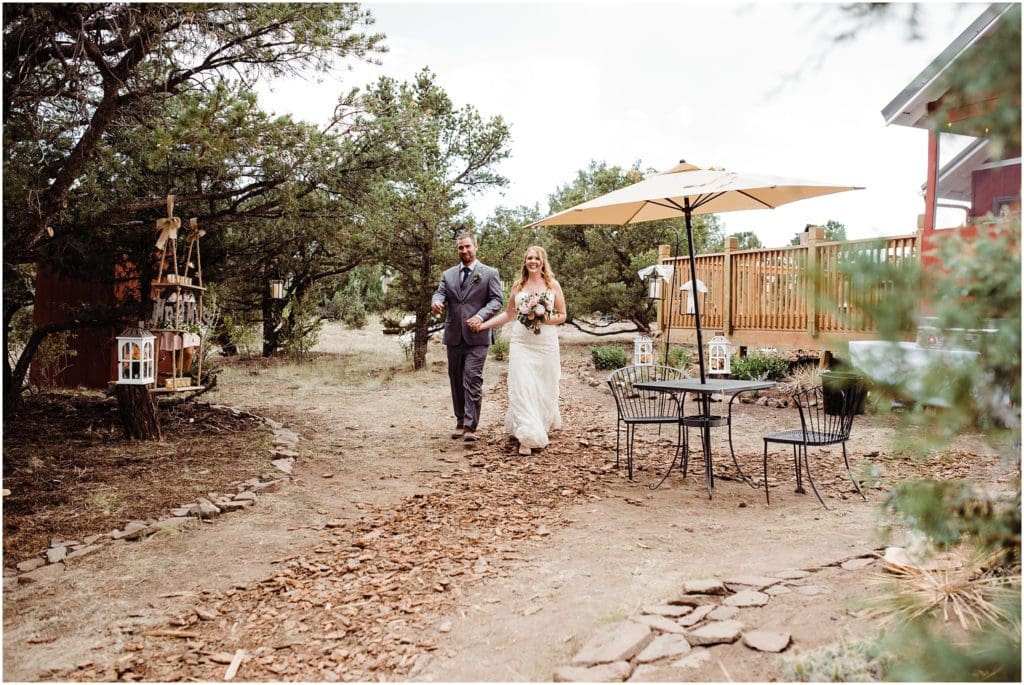 outdoor wedding reception south fork colorado