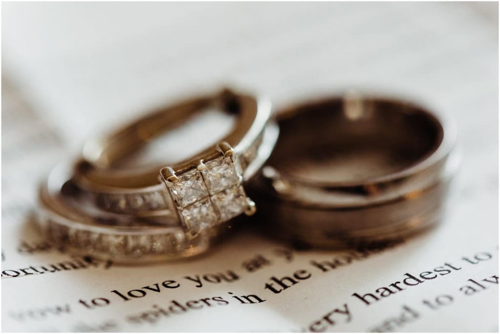 wedding rings on wedding vows