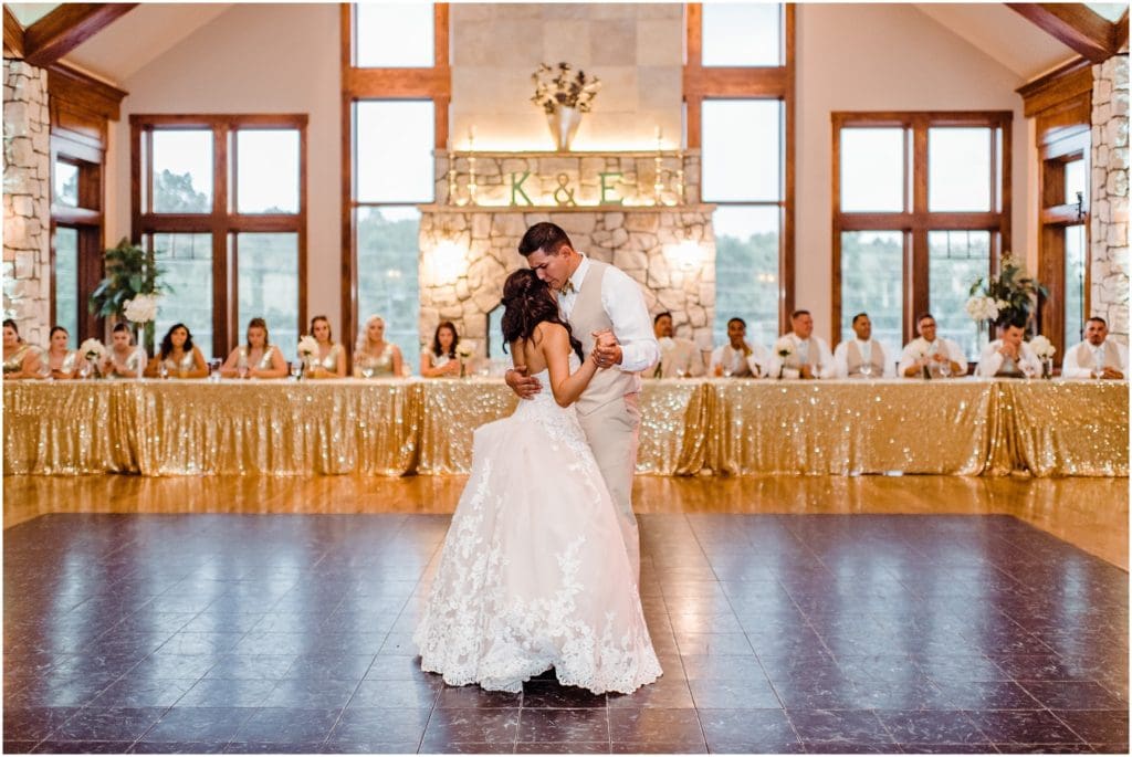 first dance photos at cielo at castle pines