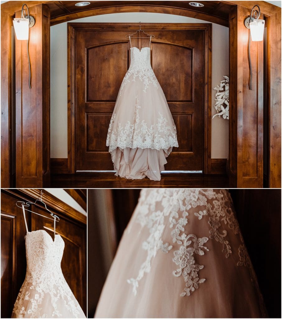 wedding dress at cielo at castle pines