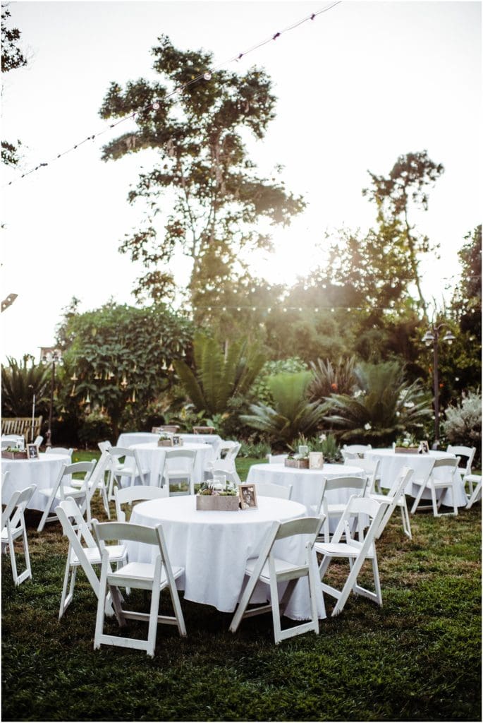 botanic garden wedding details