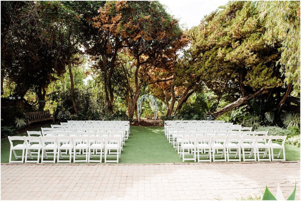 san diego botanic garden wedding ceremony