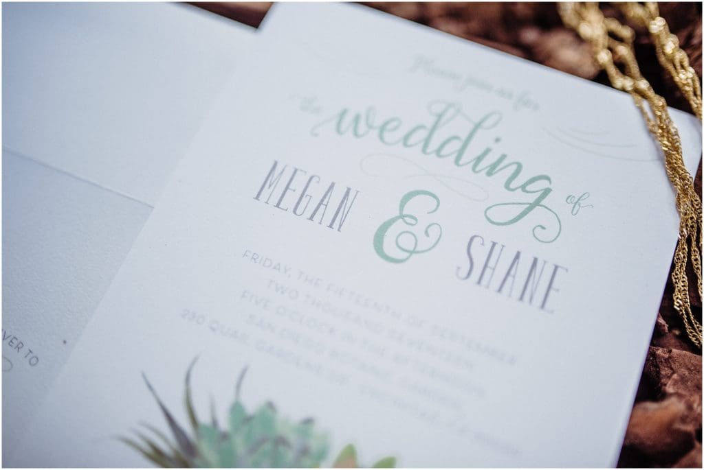 simple garden inspired wedding invitations