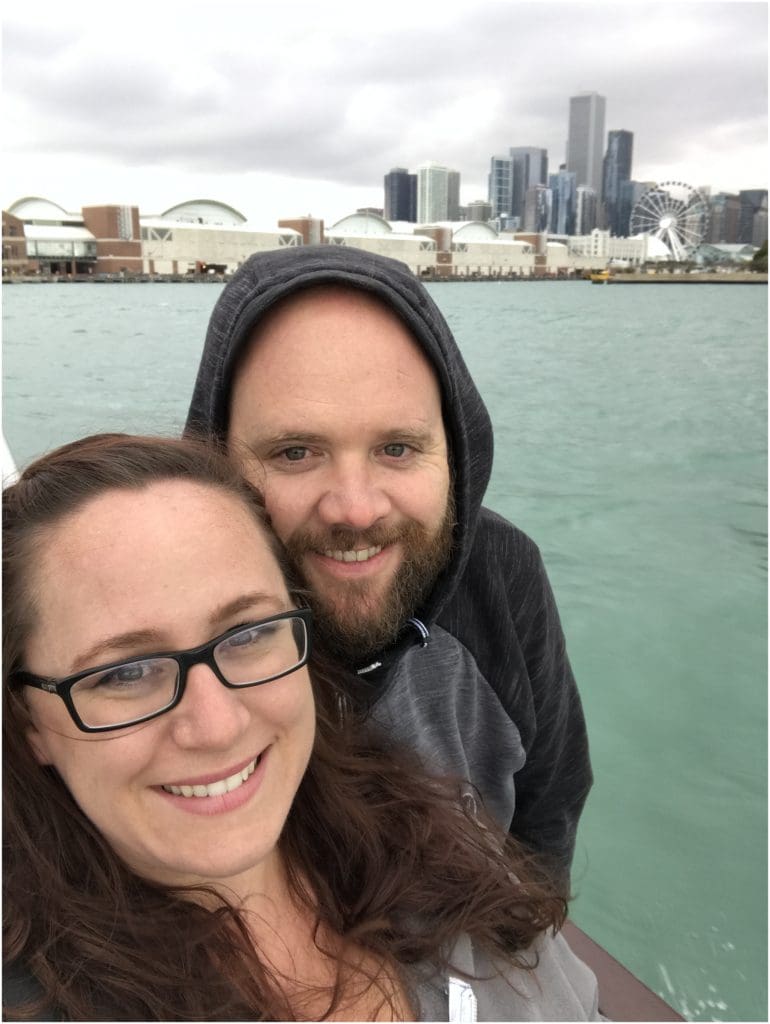 boat tour selfie chicago