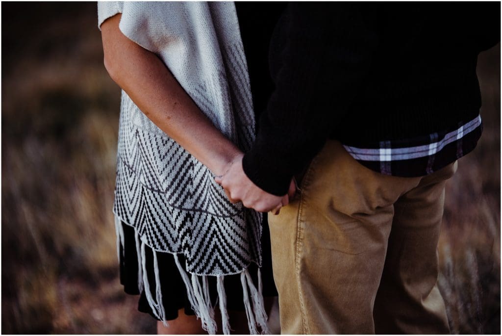 autumn mountain engagement session at mueller state park