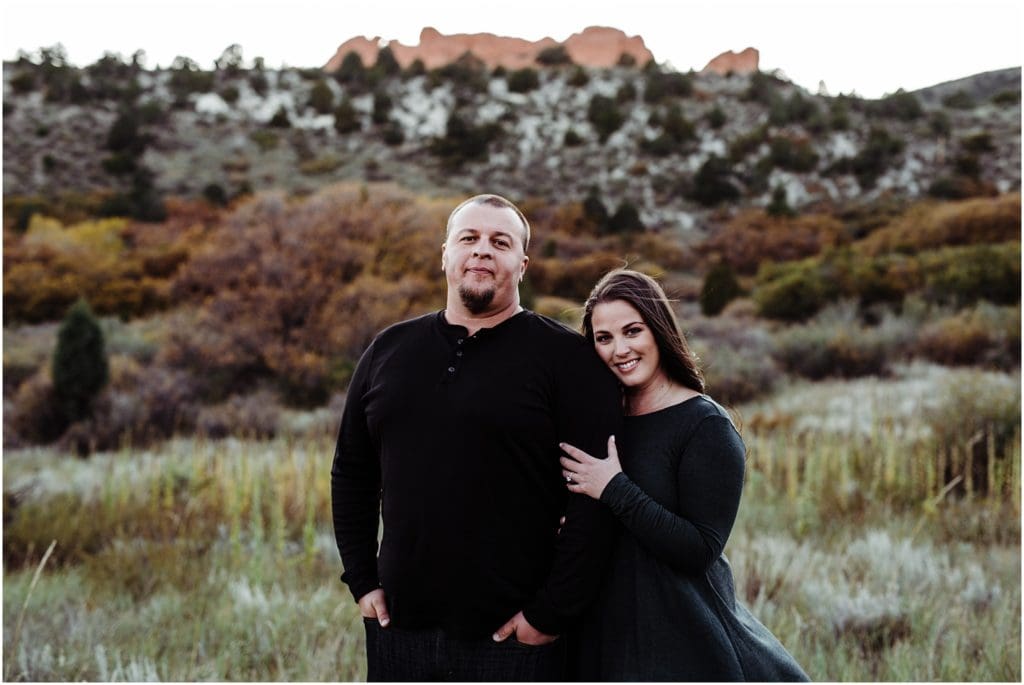 engagement photos at garden of the gods in colorado springs