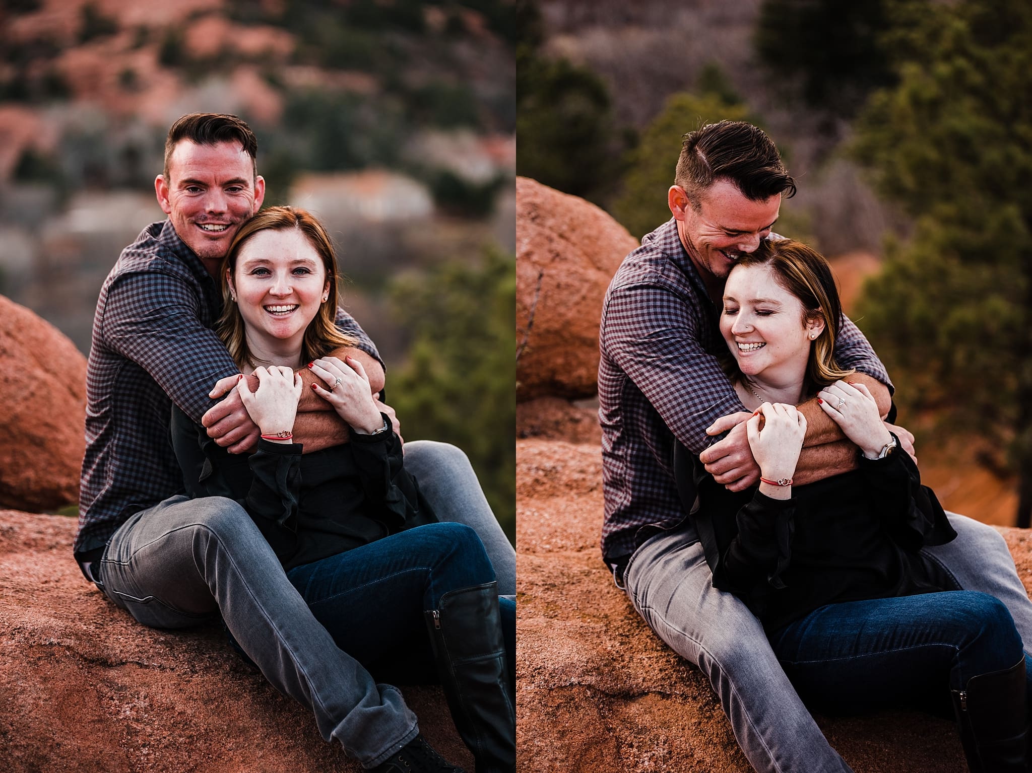 surprise proposal at garden of the gods in colorado springs