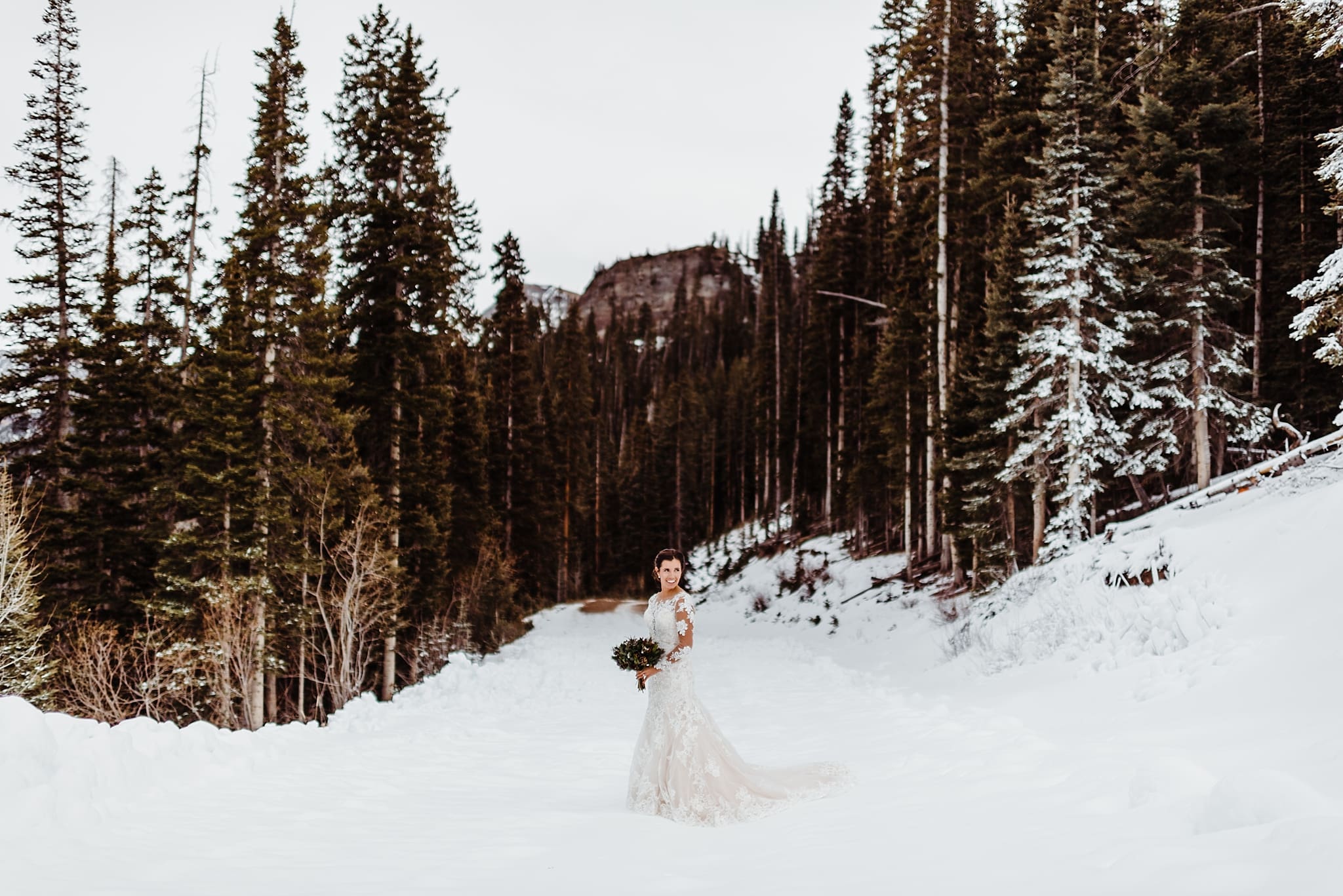 mountain wedding portraits in telluride colorado
