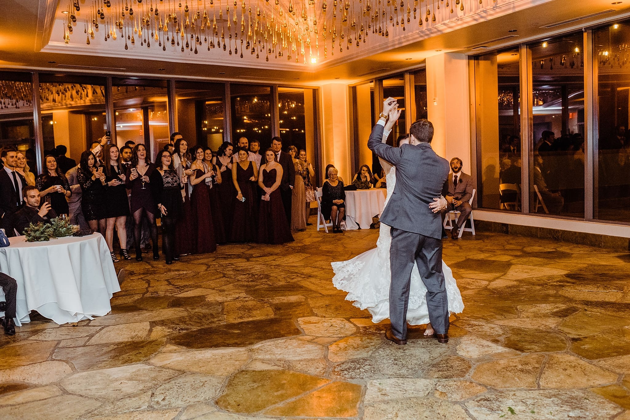 husband and wife's first dance telluride wedding