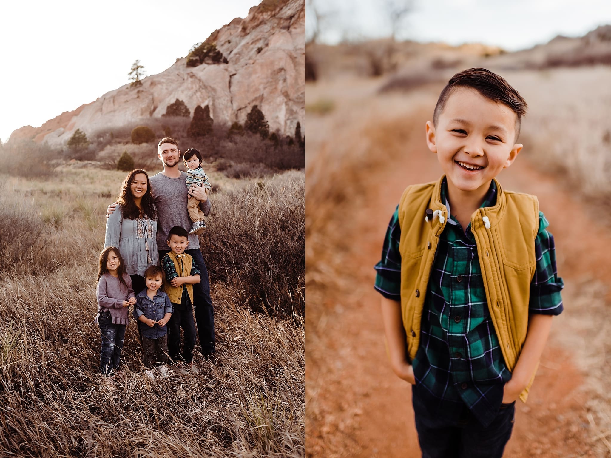 Colorado Springs family session at garden of the gods