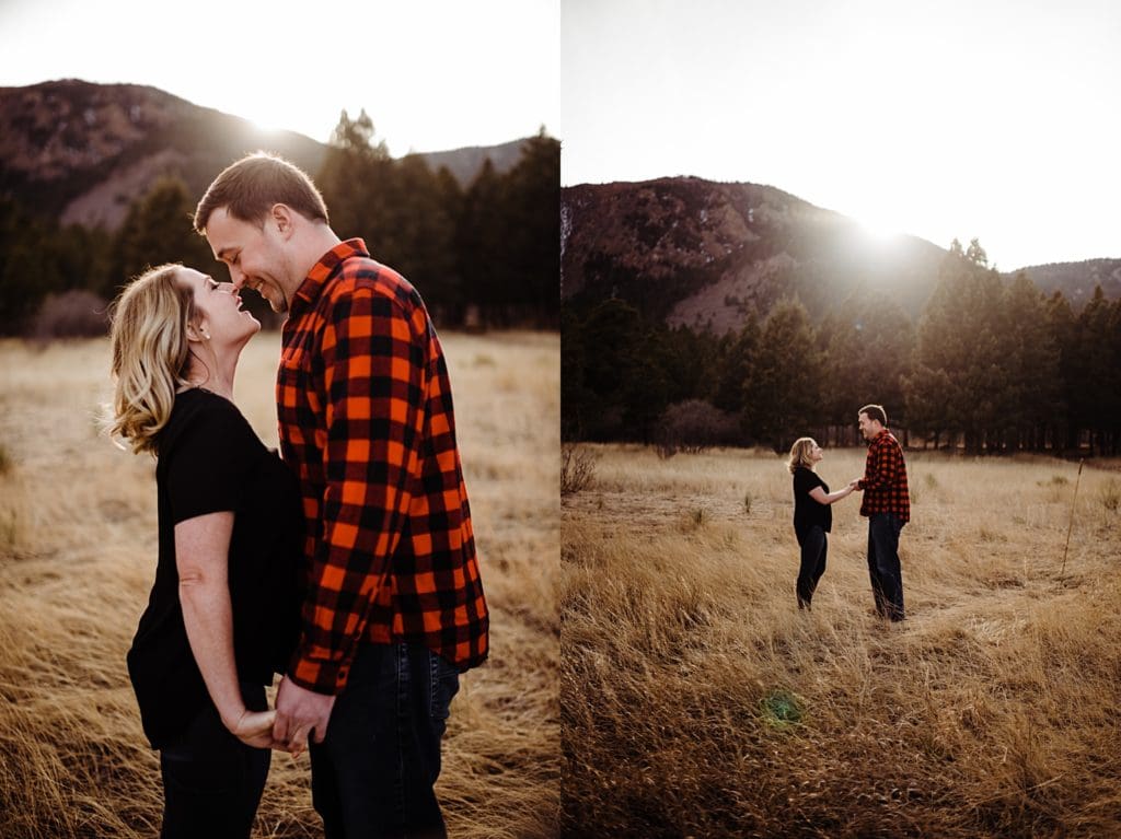 mount herman engagement session in monument, colorado