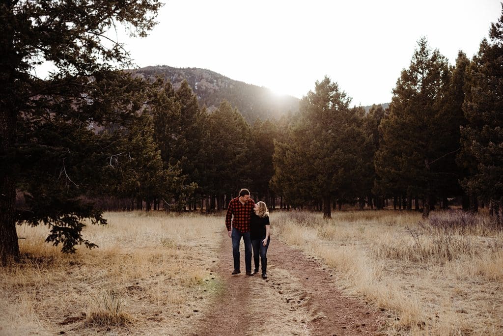 mount herman engagement session in monument, colorado