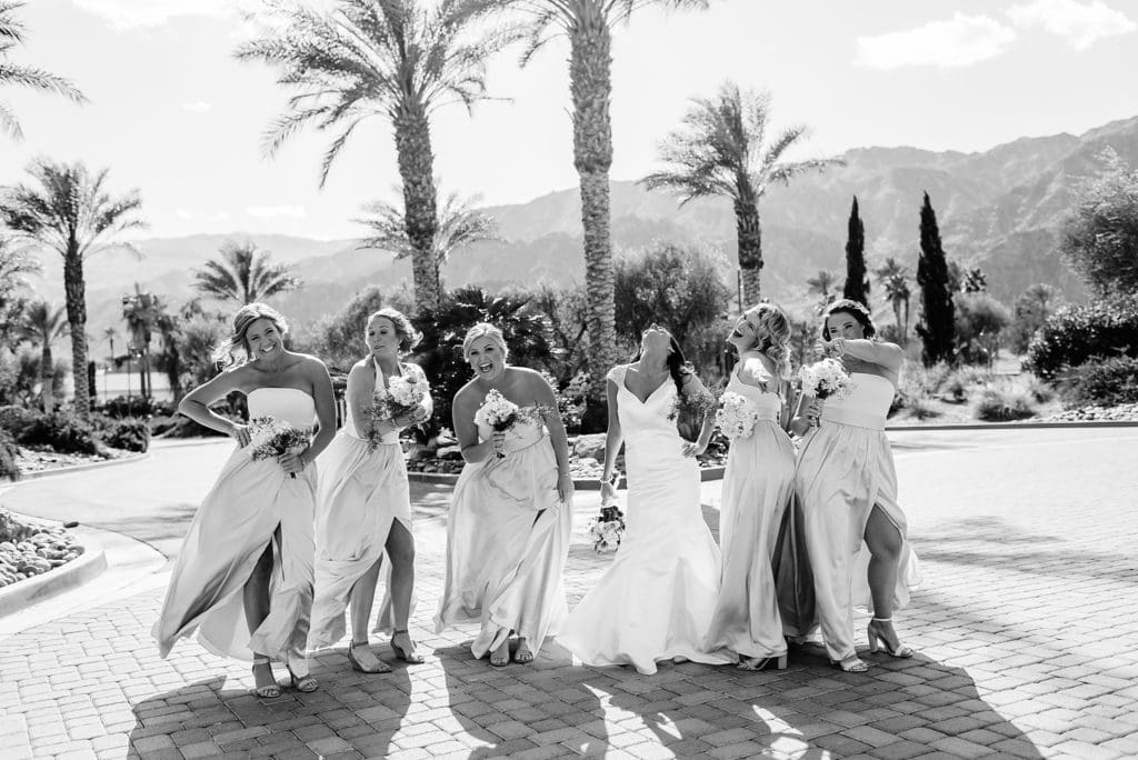 bridesmaids photos at la quinta country club