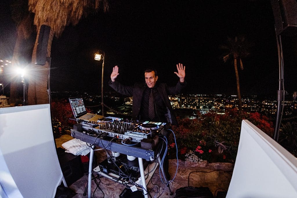 dj chris paul in palm springs at the o'donnell house