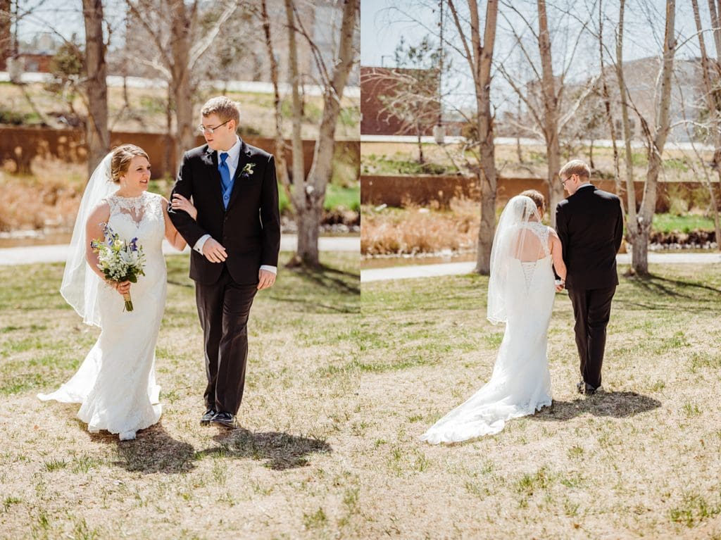 riverwalk in pueblo wedding photos