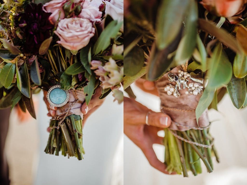 bridal bouquet details