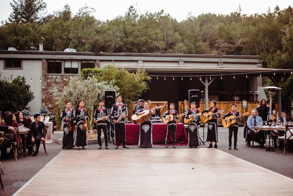 mariachi band at wedding reception