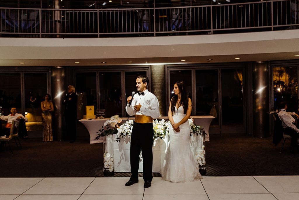 wedding reception speech photos