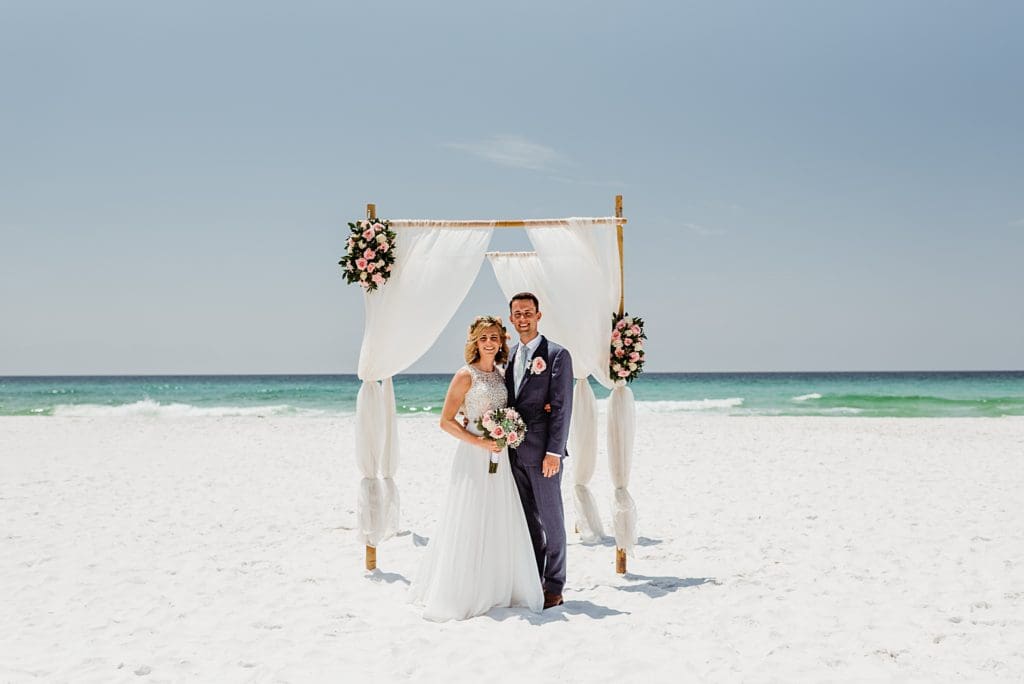 miramar beach morning wedding in florida