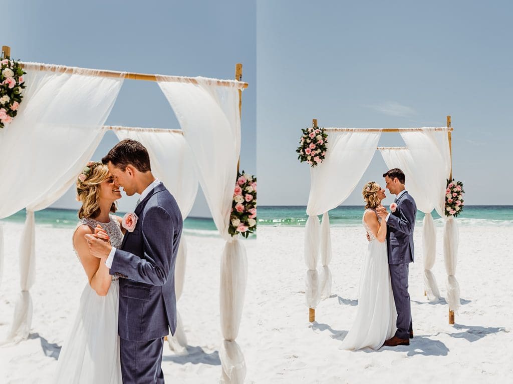 miramar beach morning wedding in florida