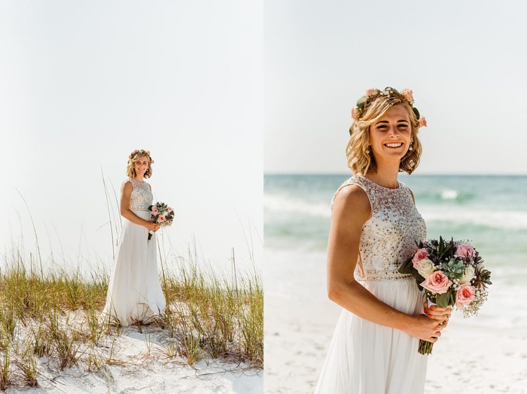 miramar beach bride photos