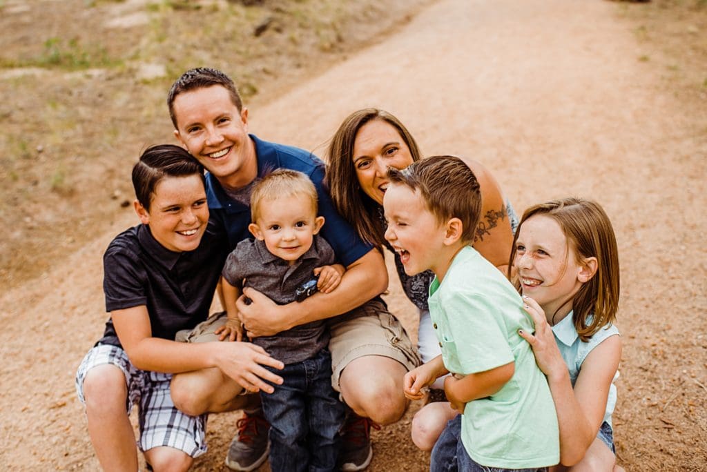 family photos at Fox Run Park in Colorado Springs
