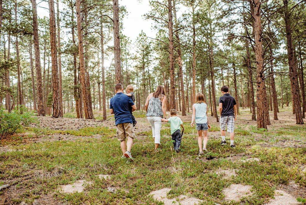 family photos at Fox Run Park in Colorado Springs