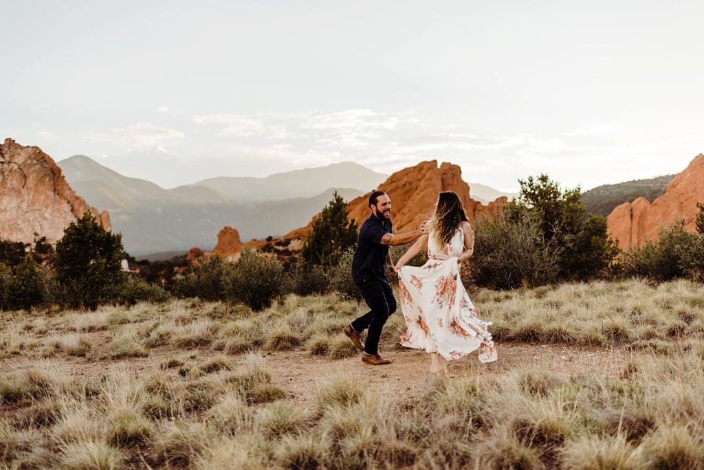 Indie engagement session at Garden of the Gods