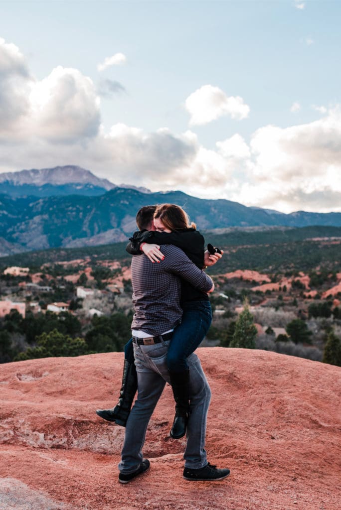 Surprise Proposal At Garden Of The Gods Featured on How He Asked, by the Knot 