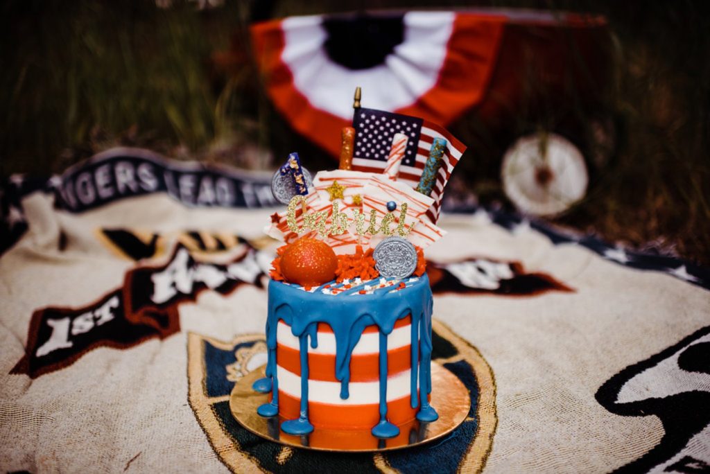 Patriotic Birthday Smash Cake 