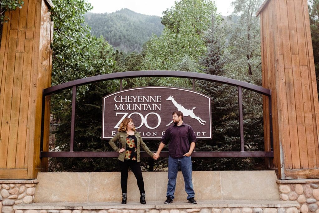 Engagement Session at the Cheyenne Mountain Zoo