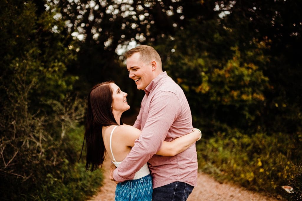 engagement session at garden of the gods in colorado springs