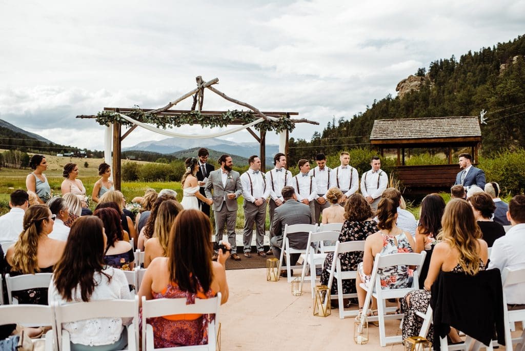deer creek valley ranch wedding ceremony