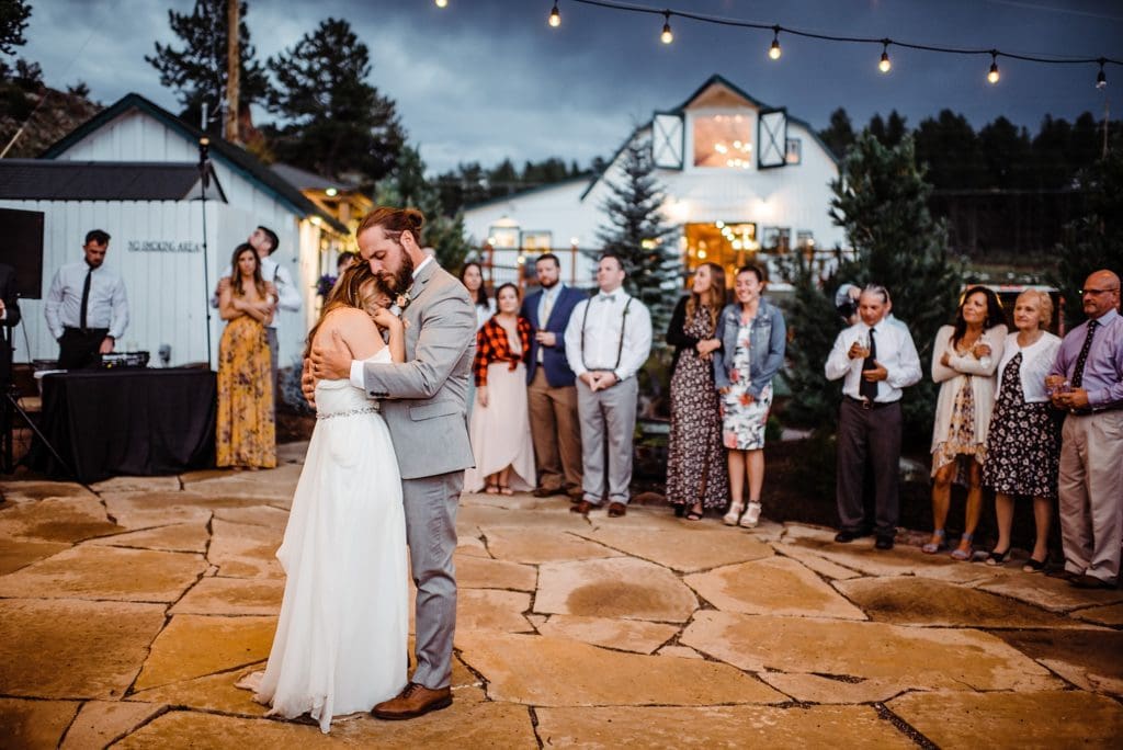 first dance outside at deer creek valley ranch
